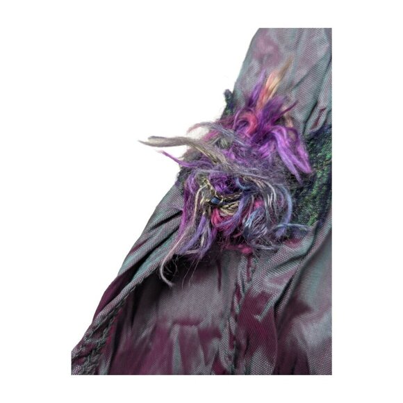 Lee Andersen Fairycore Iridescent Purple Satin Maxi Skirt Size Large - Picture 3 of 6